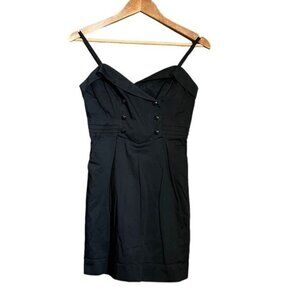 Juicy couture black adjustable strapless dress Size 0
